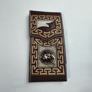 WESTERN LEATHER CELL‎ PHONE CASE, FUNDA VAQUERA DE CUERO COWBOY RODEO PHONE CASE